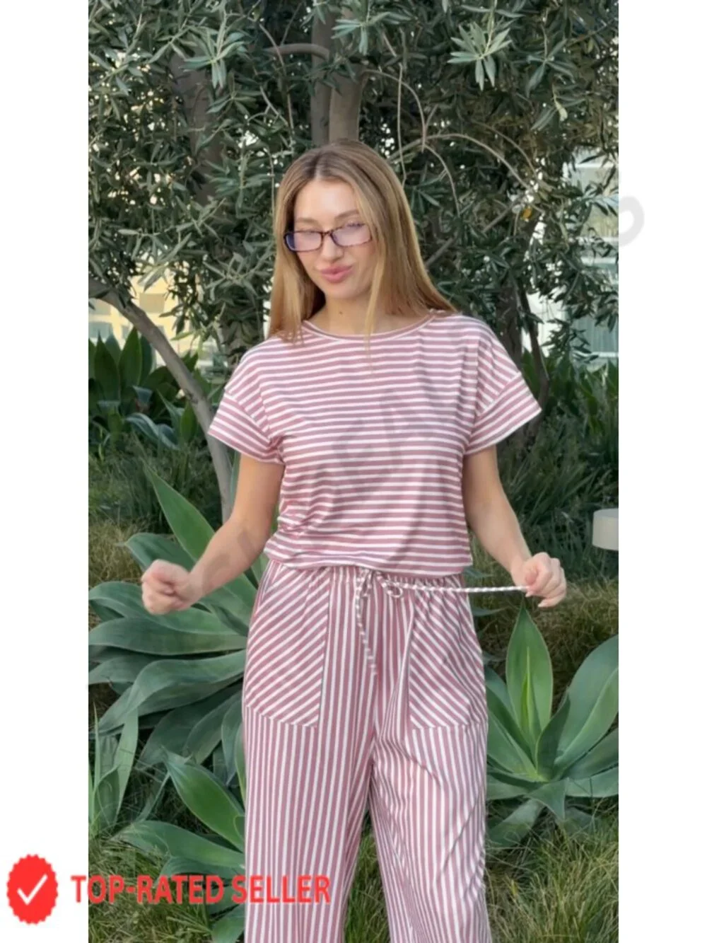 Women's Casual Summer Jumpsuit Short Sleeve One Piece with Pockets
